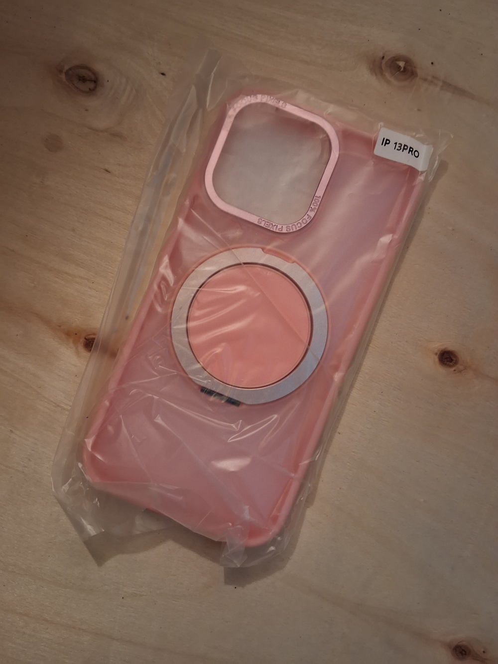 Pink iPhone 13 Pro Magnetic Ring Case